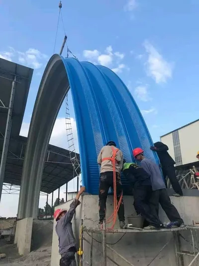 Montaža lučne hale Arsenal Constructions Srbija